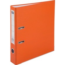 Kraf Büro Klasörü Dar 1030 Turuncu 28x32cm 55mm Sırt Genişliği Kaliteli Mekanizma