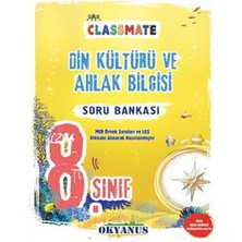Okyanus Yayınları 8. Sınıf Classmate Soru Bankası Din Kültürü ve Ahlak Bilgisi Ciltsiz