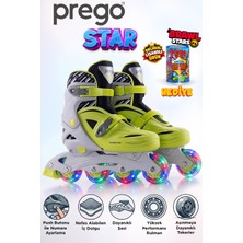 Prego Star Ayarlabilir Numaralı Işıklı Çocuk Pateni TE-201