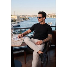 Buratti Streç Pamuklu Slim Fit Sıfır Yaka T Shirt Erkek T Shirt 5902639