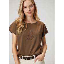  club seamless nakışlı t-shirt beymenclub
