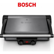 Bosch TCG4215 2000 W 3'ü 1 Arada Kontakt Izgara ve Tost Makinesi, Çıkarılabilir Döküm Plakalar, Ayarlanabilir Isı Kontrolü, Geniş Pişirme Alanı