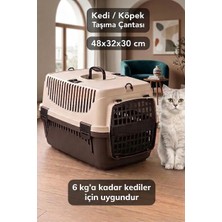 Kurtbay Şekil Comfort Orta Boy Kedi Köpek Taşıma Çantası Plastik 48 x 32 x 30 cm 8 kg Kapasite