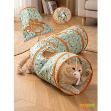 Svgpt Hışırtılı Kedi Oyun Tüneli - Pratik Taşıma Çantalı Kedi Oyun Alanı