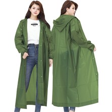 Empressco Haki Eva Yağmurluk, Su ve Rüzgar Geçirmez, Unisex, Outdoor, Xl Beden