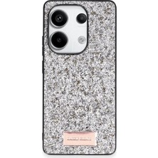 Pazarcan Onegif Note 13 4g Bright Simli Kapak - Gümüş