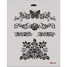 Pazarcan New Seri N-107 Stencil 35X25 cm