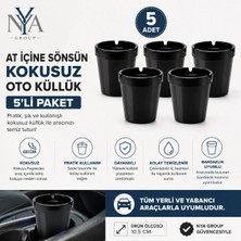 NYA Group At İçine Sönsün Kokusuz Oto Küllük – 5'li Paket