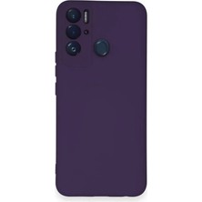 Pazarcan Tecno Pova Neo Kılıf Nano Içi Kadife - Mor