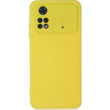 Pazarcan Po M4 4g Kılıf Nano Içi Kadife - Sarı