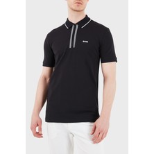 Boss Logolu Pamuklu Slim Fit Yaırım Fermuarlı Polo Erkek Polo 50555698 404
