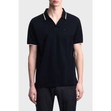Emporio Armani % 100 Pamuk Regular Fit Şerit Detaylı Polo Erkek Polo EM005852 AF12955 UB118