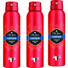 Old Spice Sprey Deodorant 150 ml Captain 3 Adet