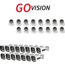 Go Vision 30 Adet Ip Güvenlik Kamerası - 5mp Dış Mekan Kamera, 3.6mm Lens, Poe, Warm LED Gece Görüşlü