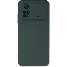 Pazarcan Po M4 4g Kılıf Nano Içi Kadife - Koyu Yeşil