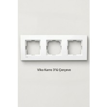 Viko Karre 3'lü Çerçeve Beyaz