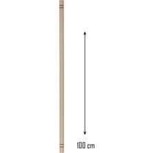 Royaleks Group Ahşap 100 cm Hamur Açma Şekillendirme Oklavası ROYALEKS-56041