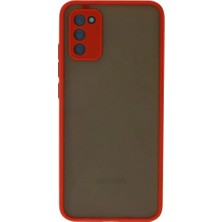 Pazarcan Galaxy A03S Kılıf Montreal Kapak - Kırmızı