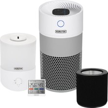 Kurutek PHT30 Hava Temizleme Cihazı + PHT30 Uyumlu 2 Aşamalı Petcare Filtre (Hepa + Aktif Karbon Filtre) + Kn2.5 – 2.5 L Kompakt Ultrasonik Hava Nemlendirici 3'lü Ürün Seti