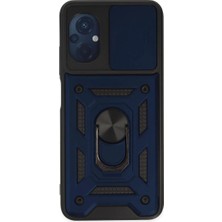 Pazarcan Po M5 Kılıf Pars Lens Yüzüklü - Lacivert