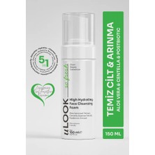 U Look uLOOK Nemlendirici Yüz Temizleme Köpüğü | Gözenek Arındırıcı Cildi Kurutmayan Derin Temizlik 150 ml