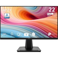 MSI Msı 21.45" Pro MP225 E12VL 1920X1080 (Fhd) 16:9 Flat Va 120HZ 1ms (Mprt) Adaptıve-Sync Monıtor