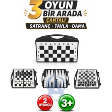 Alay Ticaret Çantalı Üçü Bir Arada Set - Satranç - Tavla - Dama