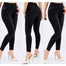 Pazarcan Yüksek Bel Likralı Kot Pantolon