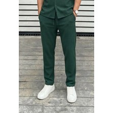 Vamos Fitilli Baggy Fit Pantolon Yeşil