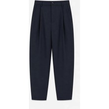 Vamos Süper Baggy Fit Esnek Kumaş Pantolon Lacivert