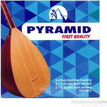Pyramid Uzun Sap Saz Teli Premium Kalite Çelik Tel Seti 3 Adet 0.20 mm ve 2 Adet 0.30 mm