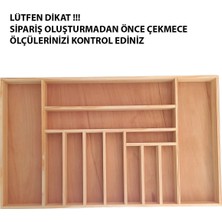 Ayfiwood Kaşıklık 75 x 45 Cm. Ahşap Kaşıklık ve Servis Gereçleri Düzenleyici Organizer