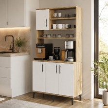 Garaj Home Inci Çok Amaçlı Dolap Kahve Köşesi