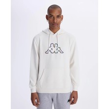 Kappa Logo Brian Hoodie Erkek Beyaz Regular Fit Hoodie