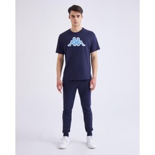 Kappa Logo Zobi Erkek Mavi-Açık Mavi Regular Fit Tişört