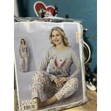 Rüyam Kadın Uzun Kollu Pijama Takımı Desenli