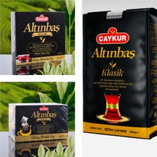 Çaykur Altınbaş Klasik 200 gr Serisi 1 Paket Dökme 200 gr 1 Paket Demlik Poşet 200 gr Kutu Içi 40'lı 1 Paket Bardak Poşet 200 gr Kutu Içi 100'LÜ