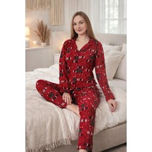 Rüyam Kadın Süet Uzun Kollu Pijama Takımı