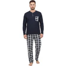 Yalova İç Giyim %100 Pamuklu Süprem Ekose Erkek Pijama Takımı 4010