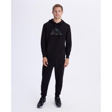 Kappa Logo Brian Hoodie Erkek Siyah Regular Fit Sweatshirt