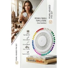 Renas Store Mey Ithalat® Renkli Başlı Toplu Iğne 40 Adet 716077