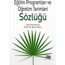Anı Yayıncılık Eğitim Programları ve Öğretim Terimleri Sözlüğü