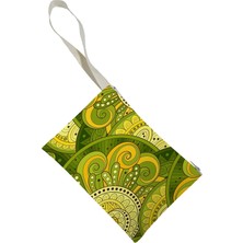 Unisex Mandala Desenli Portföy Clutch Çanta