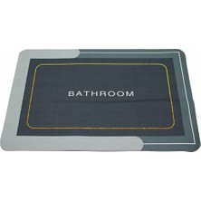 Larimar Kare Sihirli Su Emici Banyo Paspas - Bulaşık Altlık (5177)