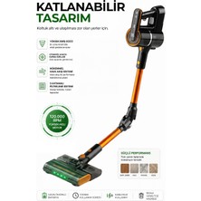 Robo Katlanır Şarjlı Dikey Süpürge Islak Mop Başlıklı