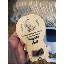 Lecatte 30 Adet Jelatinli Ayıcıklı Aydedeli Erkek Bebek Magnet Açacak - Babyshower Mevlüt Doğumgünü