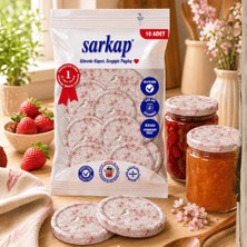 Sarkap 10'lu 82 mm Renkli Kapak Hijyenik Paketli Sakura Desenli Şık Tasarım