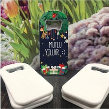 Lecatte Yeni Yıl Konseptli Dikdörtgen Açacak Magnet 10 Adet