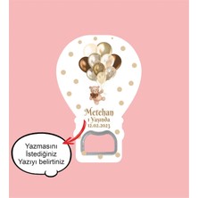 Lecatte Balonlu Ayıcık Temalı Balon Açacak Magnet 20 Adet (Jelatin Paket Hediyeli)