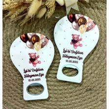 Lecatte 10 Adet Ayıcık Desenli Bebek Doğum Günü Hediyelik Açacak Magnet